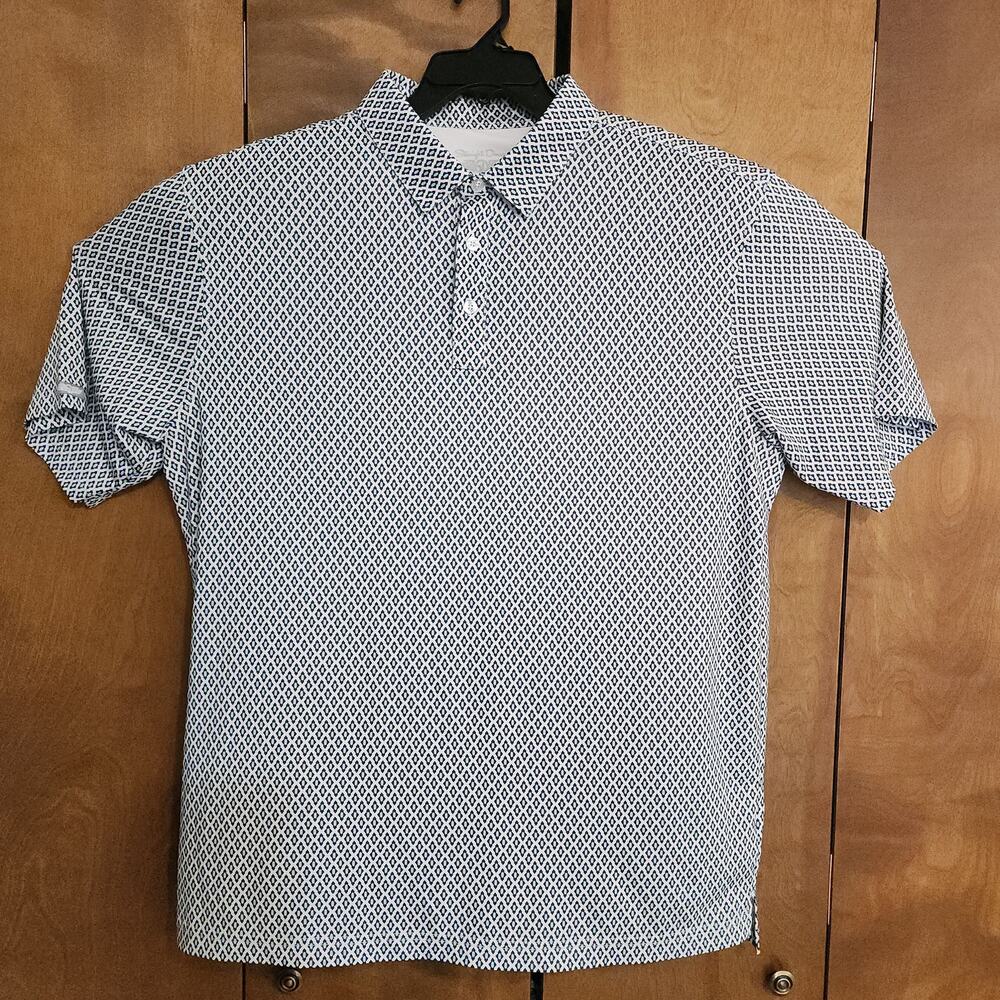 Straight‎ Down Mens Golf Polo Shirt Pattern XXL Short Sleeve
